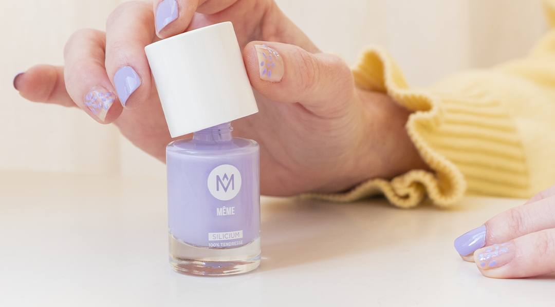 Vernis lilas au silicium MEME